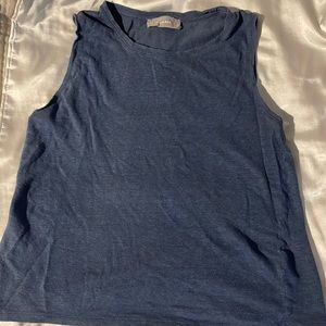 Everlane Air Tank In Blue Grey